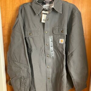 Carhartt Men's Charcoal Shirt Jacket